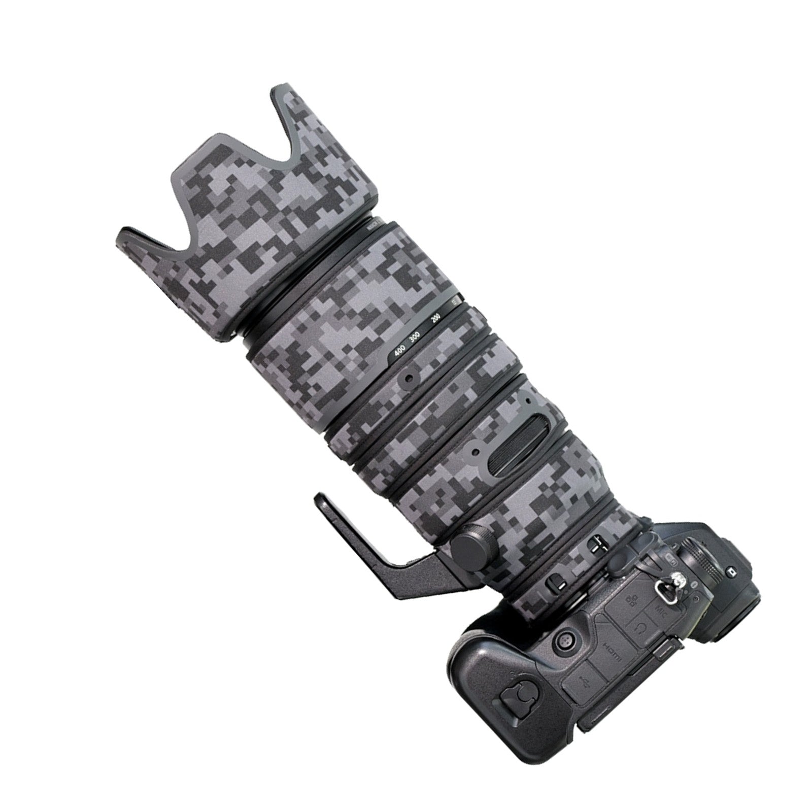 Lens Cover for Nikon Z 100-400mm F/4.5-5.6 VR S Camouflage Camera Lens Protection Sleeve Waterproof Rain Cover