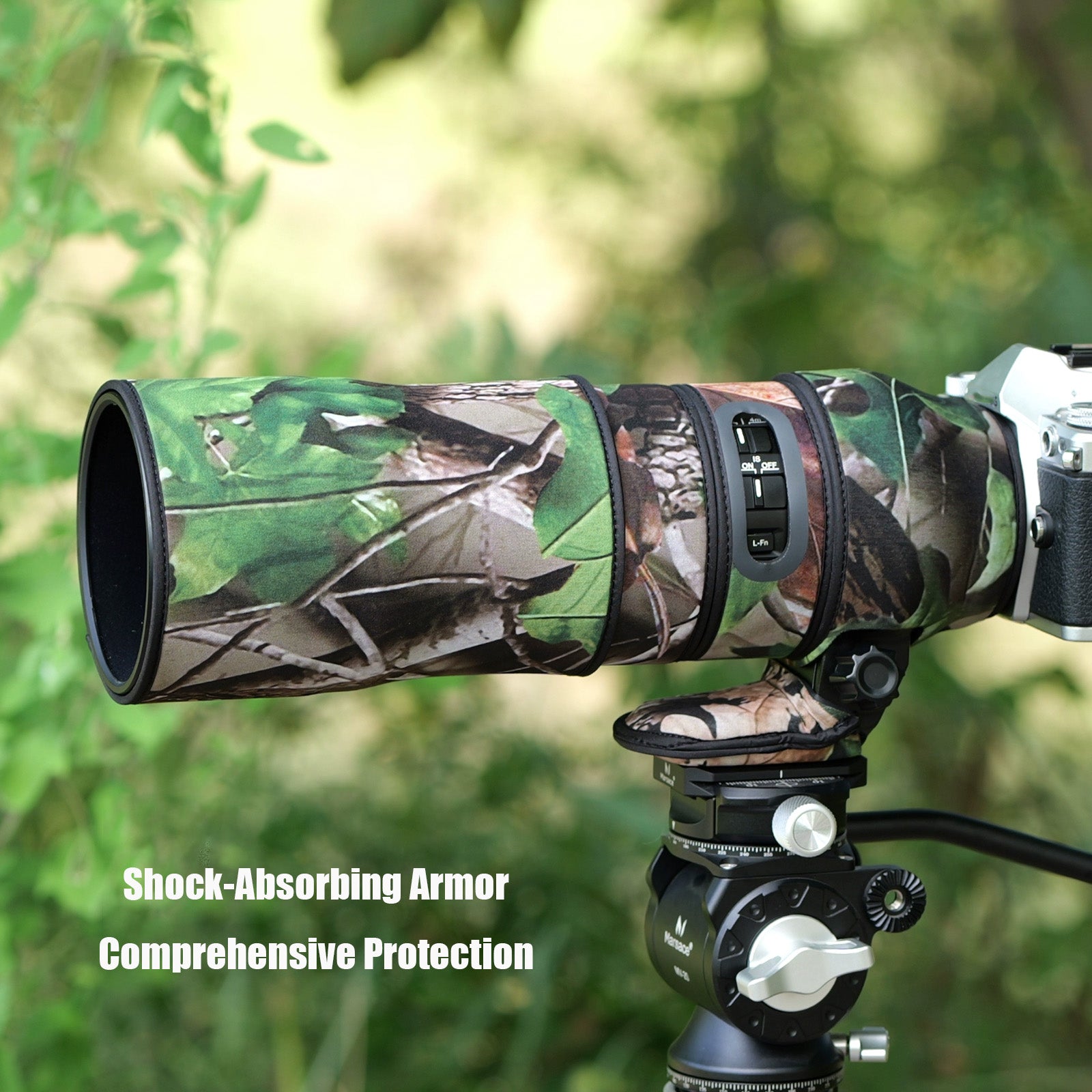 Lens Cover for Olympus 300mm F/4 IS PRO Camouflage Camera Lens Protection Sleeve Waterproof Rain Cover