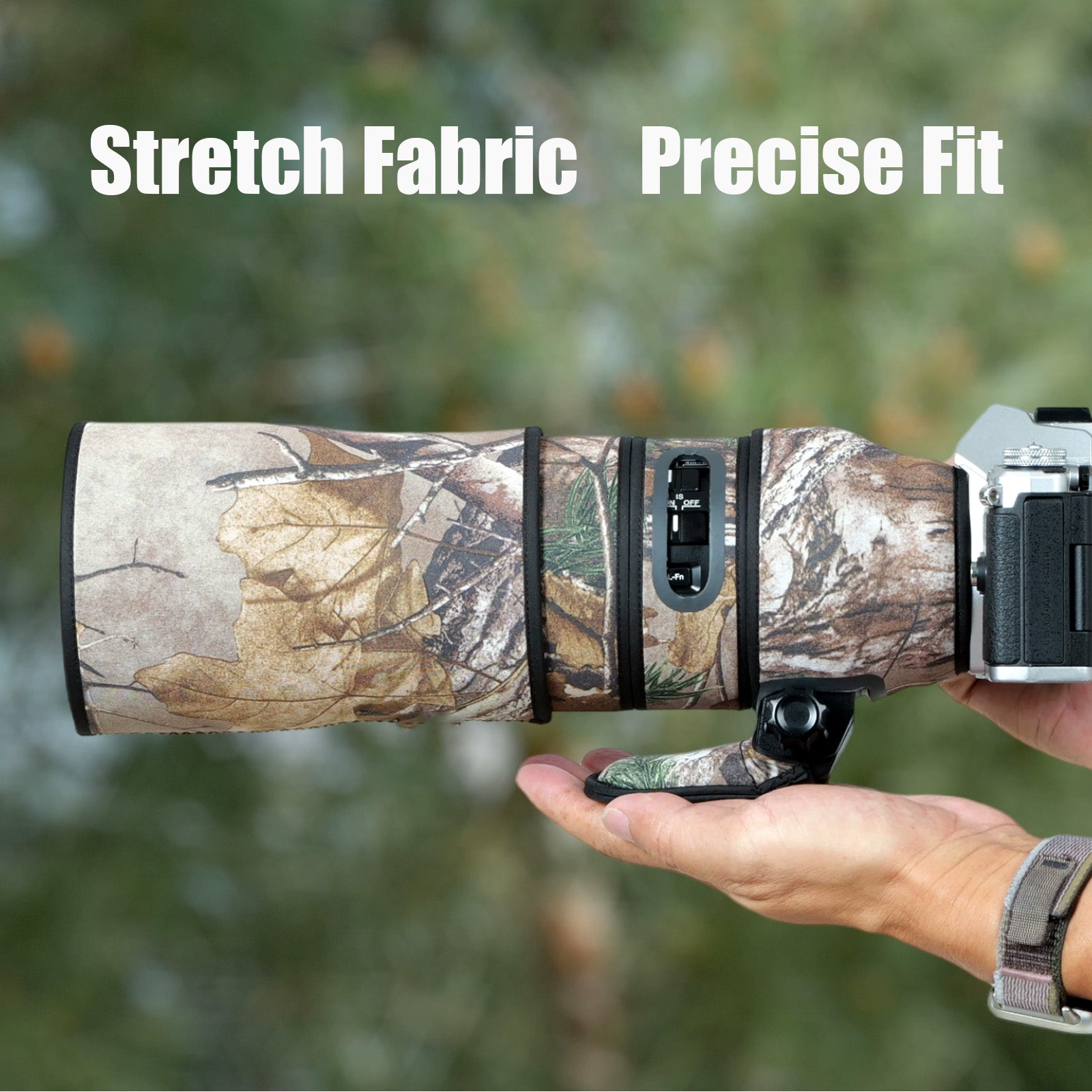 Lens Cover for Olympus 300mm F/4 IS PRO Camouflage Camera Lens Protection Sleeve Waterproof Rain Cover