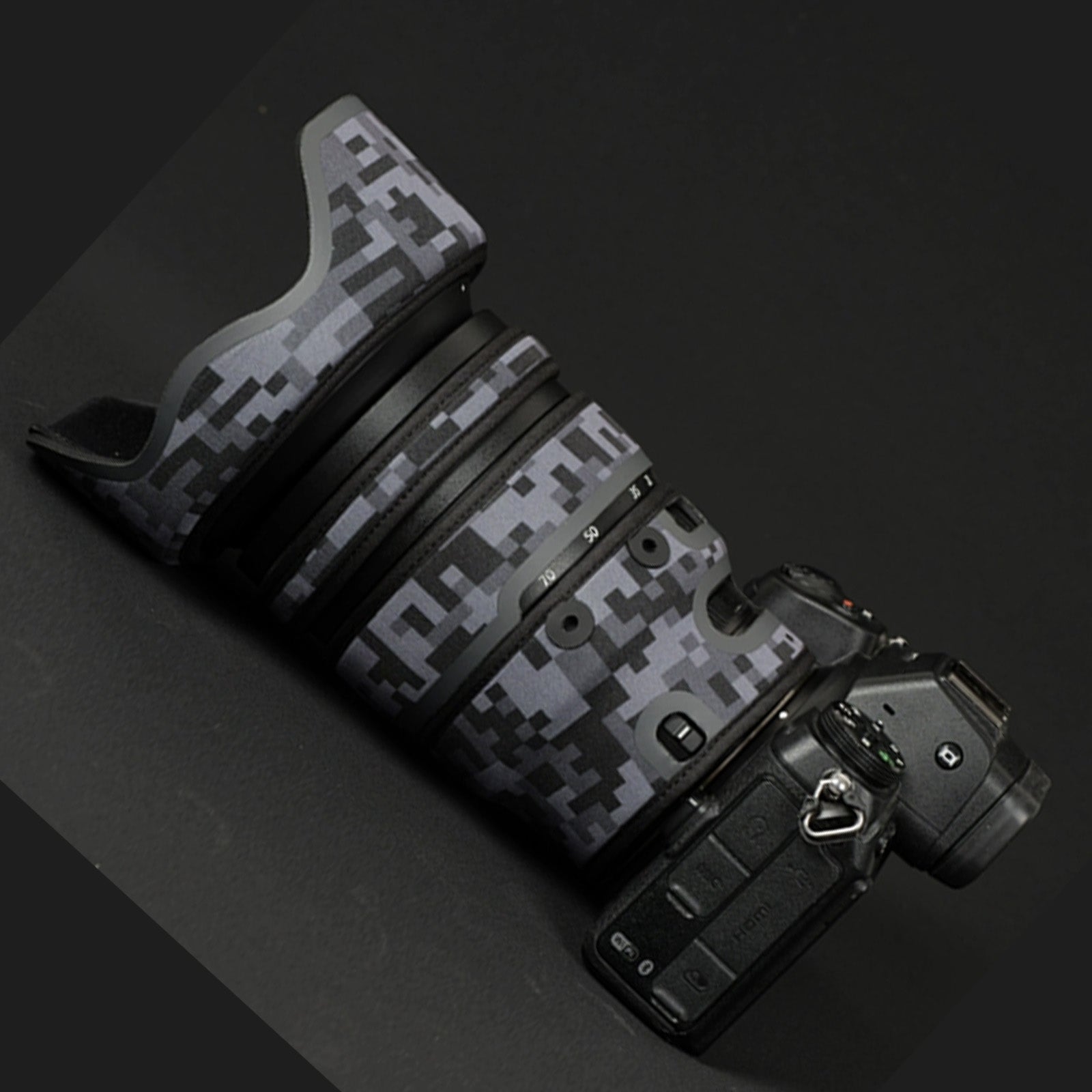 Lens Cover for Nikon Z 24-70mm F/2.8 S Camouflage Camera Lens Protection Sleeve Waterproof Rain Cover