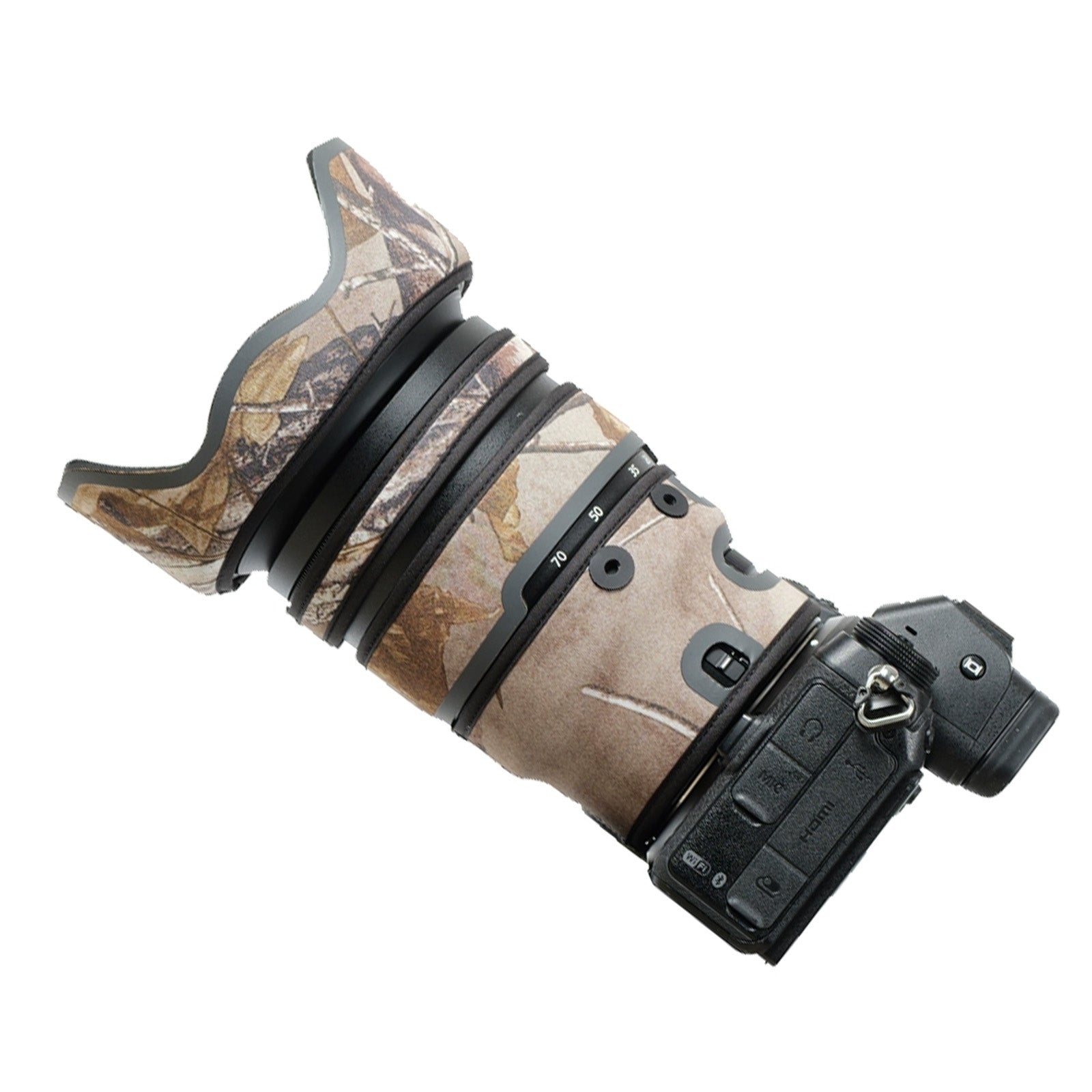 Lens Cover for Nikon Z 24-70mm F/2.8 S Camouflage Camera Lens Protection Sleeve Waterproof Rain Cover