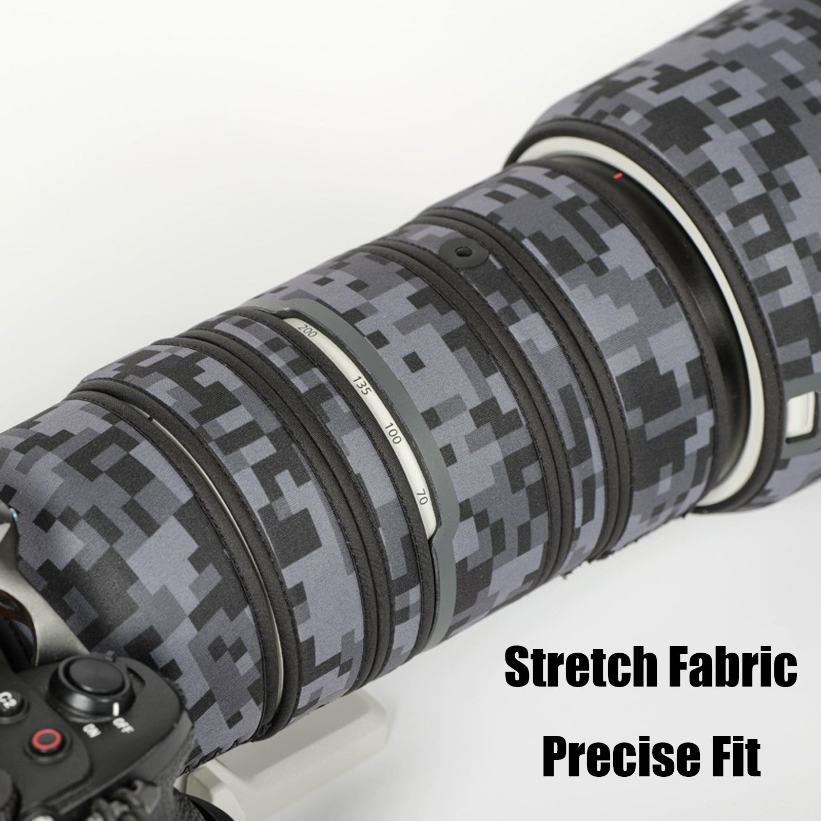 Lens Cover for Sony FE 70-200mm F/2.8 GM OSS II Camouflage Camera Lens Protection Sleeve Waterproof Rain Cover