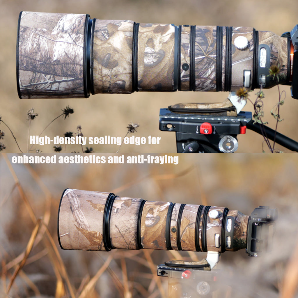 Lens Cover for Sony FE 200-600mm F/5.6-6.3 G OSS Camouflage Camera Lens Protection Sleeve Waterproof Rain Cover
