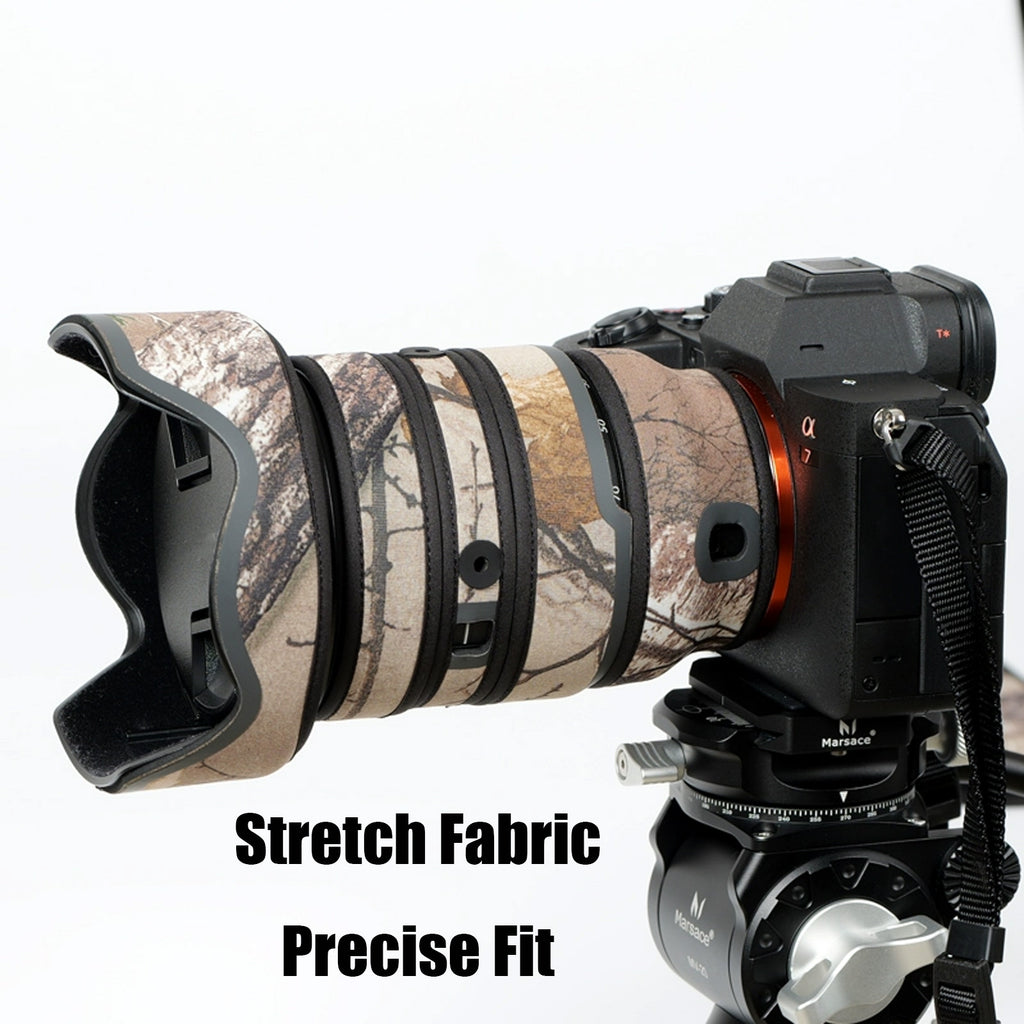 Lens Cover for Sony FE 24-70mm F/2.8 GM II Camouflage Camera Lens Protection Sleeve Waterproof Rain Cover