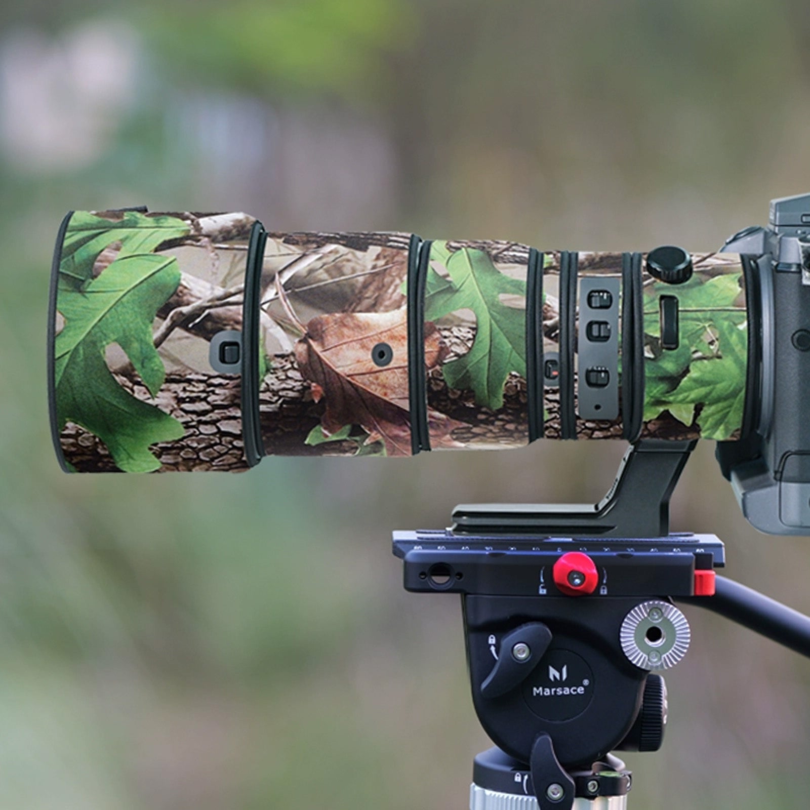 Lens Cover for Fujinon GF 500mm F/5.6 R LM OIS WR Camouflage Camera Lens Protection Sleeve Waterproof Rain Cover