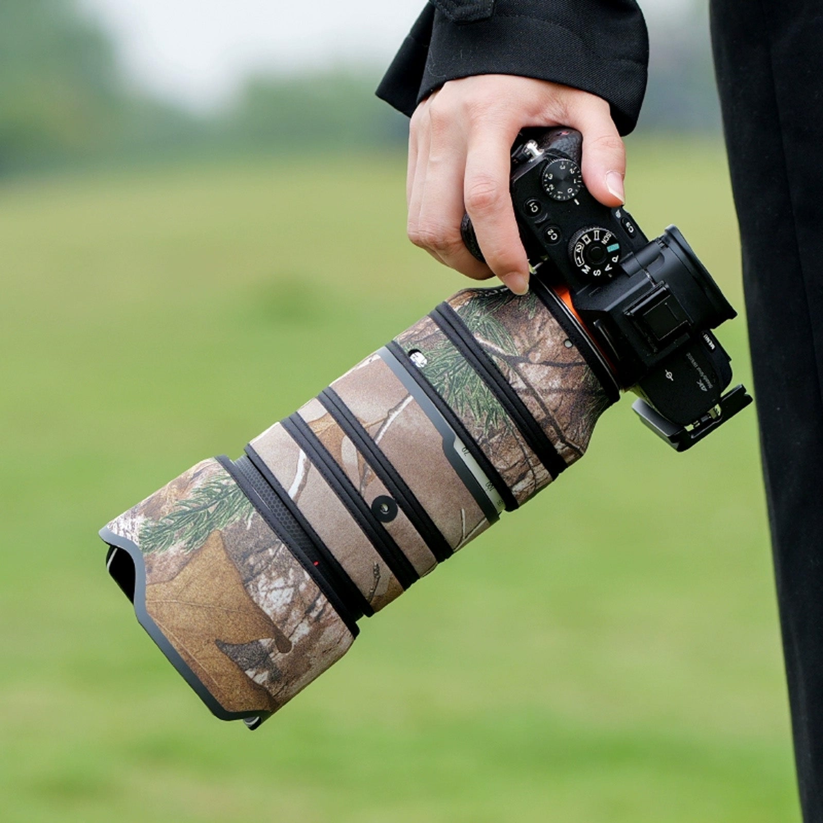 Lens Cover for Sony FE 70-200mm F/4 G OSS II Camouflage Camera Lens Protection Sleeve Waterproof Rain Cover