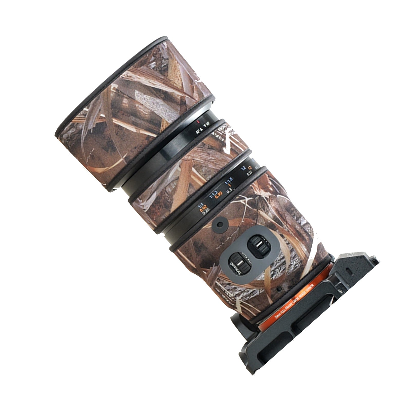 Lens Cover for Sony FE 90mm F/2.8 MACRO G OSS Camouflage Camera Lens Protection Sleeve Waterproof Rain Cover