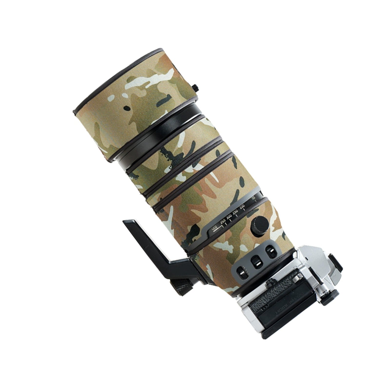 Lens Cover for Panasonic DG 100-400mm F/4-6.3 OIS Camouflage Camera Lens Protection Sleeve Waterproof Rain Cover
