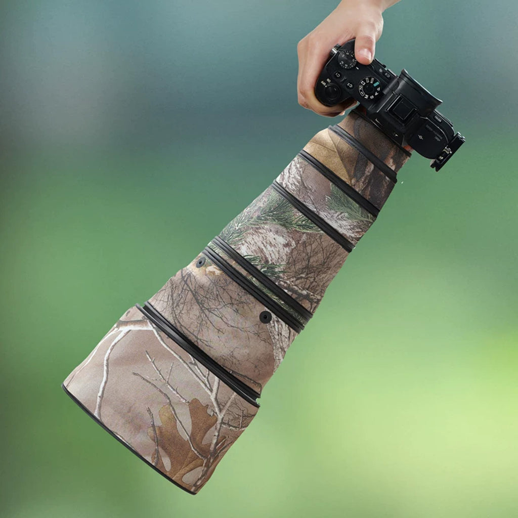 Lens Cover for Sony FE 300mm F/2.8 GM OSS Camouflage Camera Lens Protection Sleeve Waterproof Rain Cover