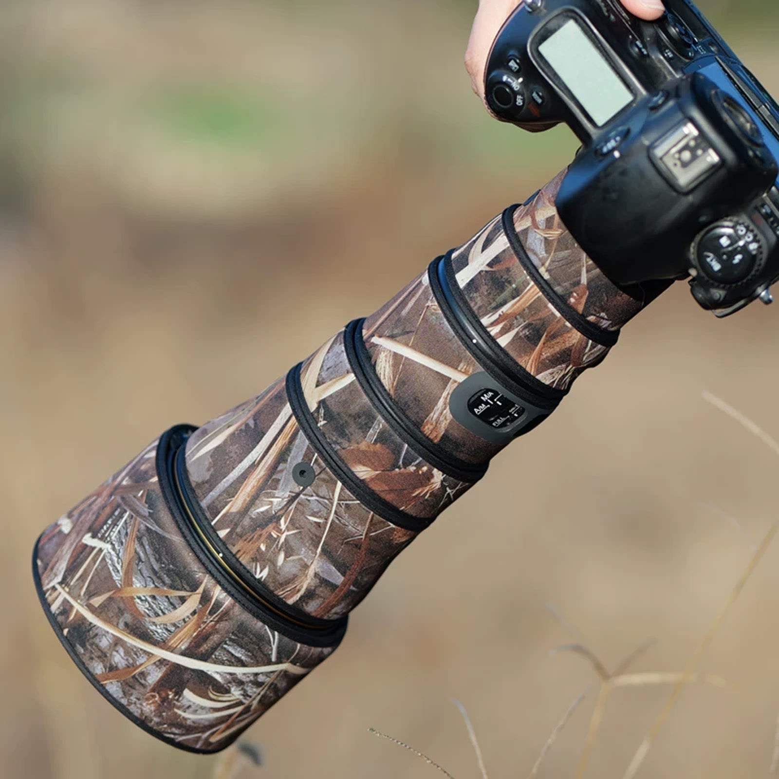 Lens Cover for Nikon AF-S 500mm F/5.6 E PF ED VR Camouflage Camera Lens Protection Sleeve Waterproof Rain Cover