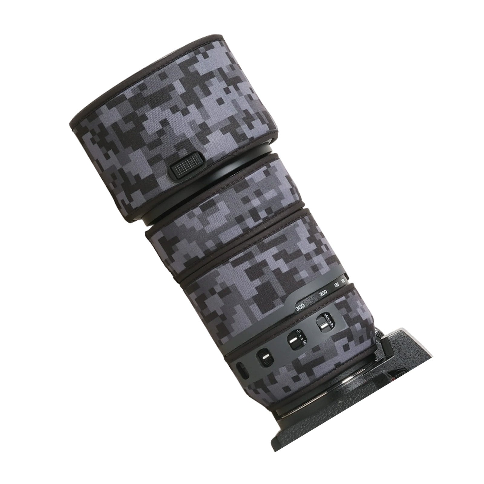 Lens Cover for Panasonic LUMIX S 70-300mm F/4.5-5.6 Camouflage Camera Lens Protection Sleeve Waterproof Rain Cover