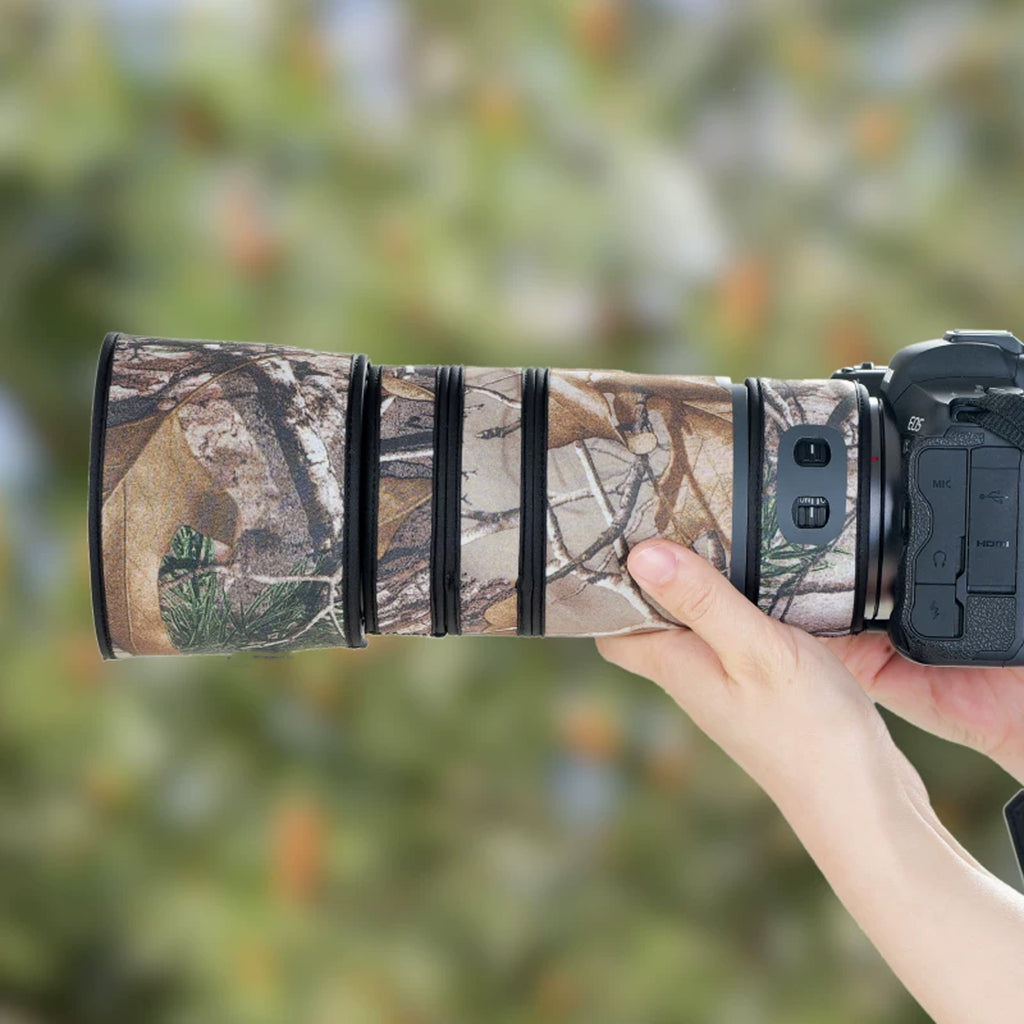 Lens Cover for Canon RF 100-400mm F/5.6-8 L IS USM Camouflage Camera Lens Protection Sleeve Waterproof Rain Cover