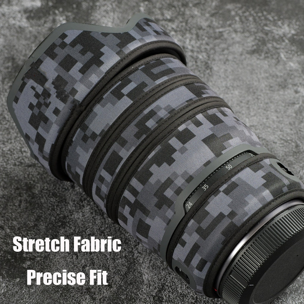 Lens Cover for Canon RF 24-70mm F/2.8 L IS USM Camouflage Camera Lens Protection Sleeve Waterproof Rain Cover