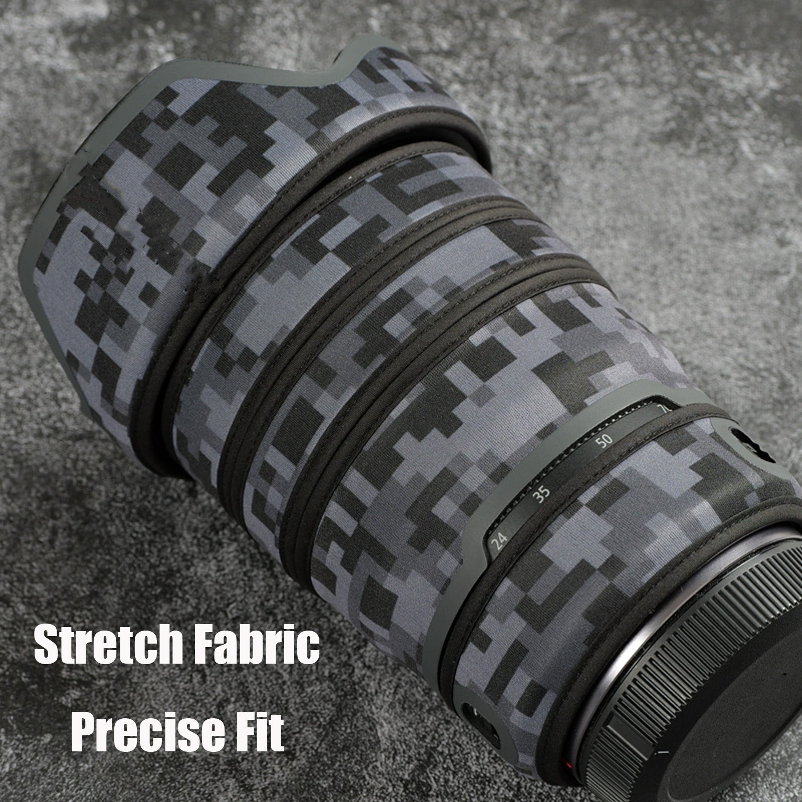 Lens Cover for Canon RF 24-70mm F/2.8 L IS USM Camouflage Camera Lens Protection Sleeve Waterproof Rain Cover